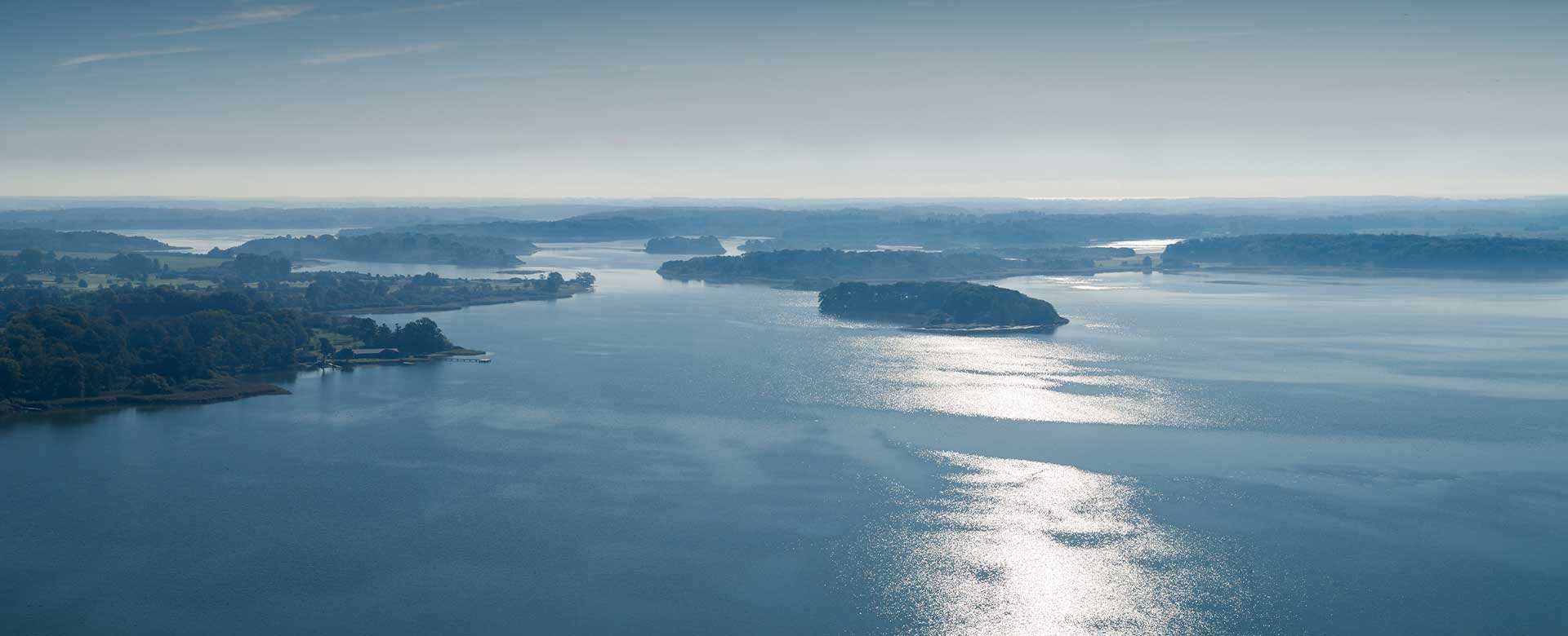 Luftfoto af Maribosøerne